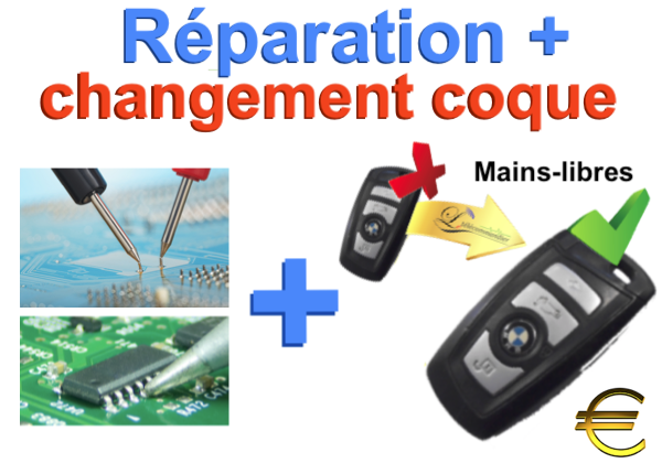 Réparation changement de coque 4 boutons-Serie 1 E81, E82, E87, E88 Serie 2 Serie 3 E30, E36, E46, E90, E91, E92, E93, M3 Serie 4 Serie 5 E34, E39, E60, E61, M5 Serie 6 E63, E64, M6 Serie 7 E38, E65 X